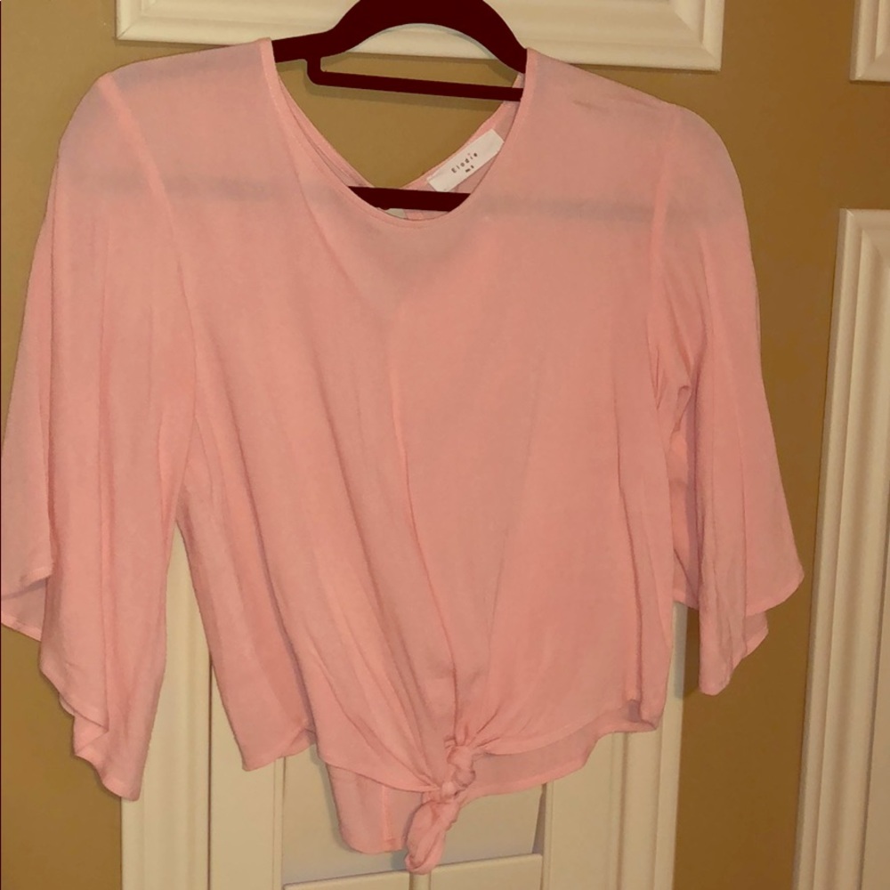 Light pink tie top